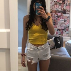 Denim shorts